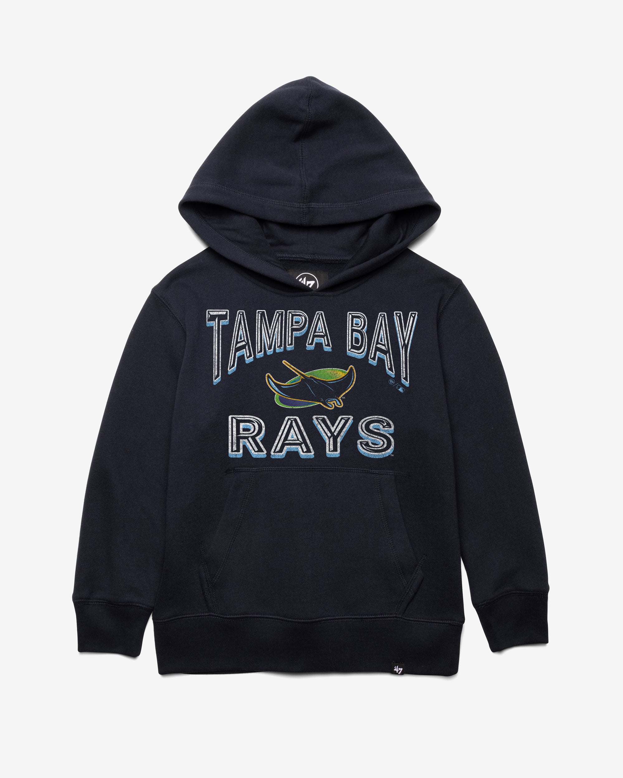 TAMPA BAY RAYS FAN OUT '47 KID'S HEADLINE HOOD