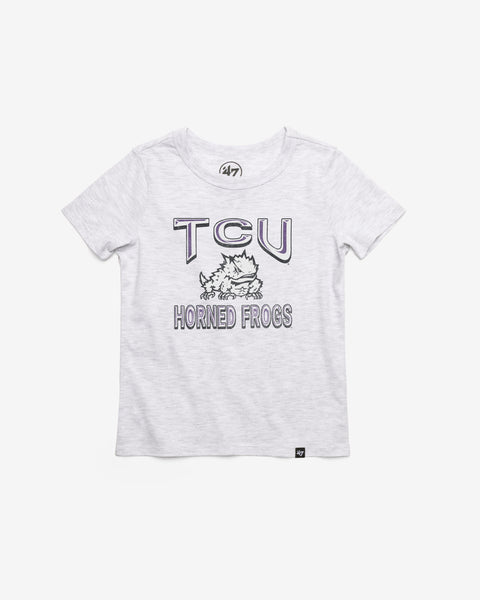 TEXAS CHRISTIAN HORNED FROGS FAN OUT '47 FRANKLIN TEE KIDS