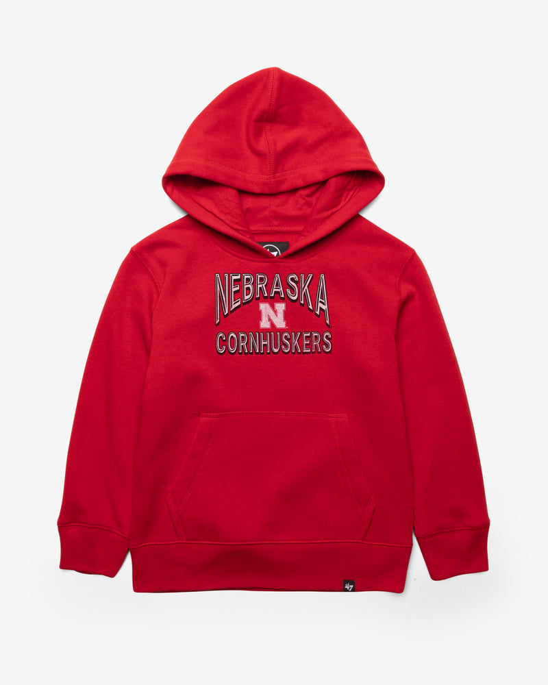 NEBRASKA CORNHUSKERS FAN OUT '47 KID'S HEADLINE HOOD