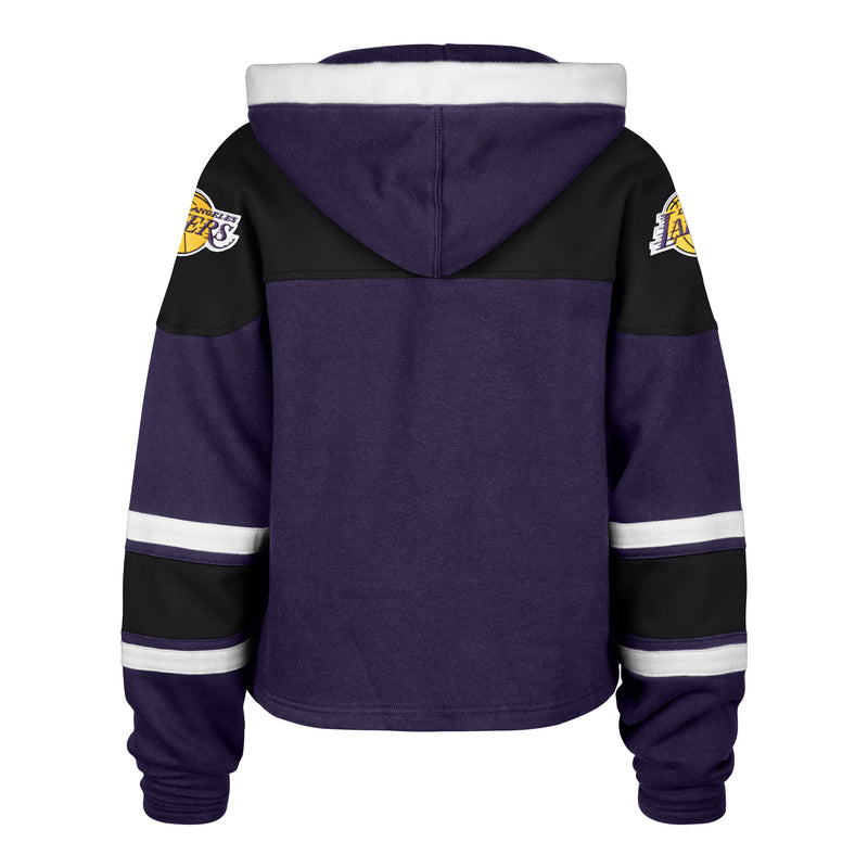 LOS ANGELES LAKERS CITY EDITION CROPPED SUPERIOR '47 LACER HOOD WOMENS