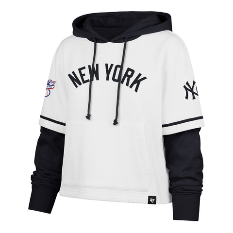 NEW YORK YANKEES TRIFECTA CROPPED '47 SHORTSTOP PULLOVER HOOD WOMENS