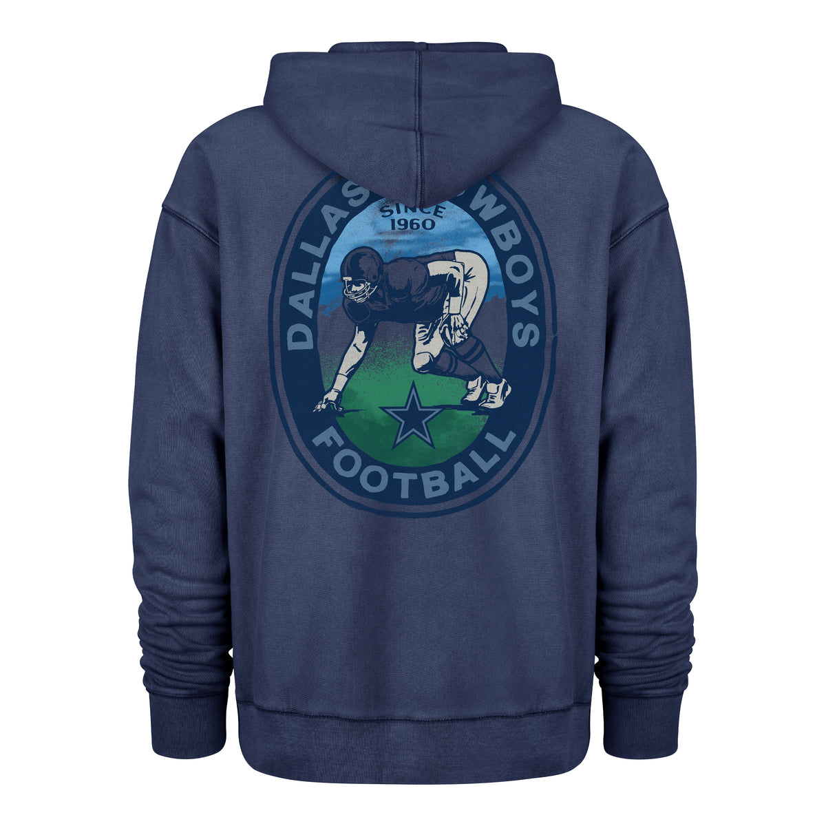 DALLAS COWBOYS BOOT PATH '47 RAVINE FLEECE HOOD
