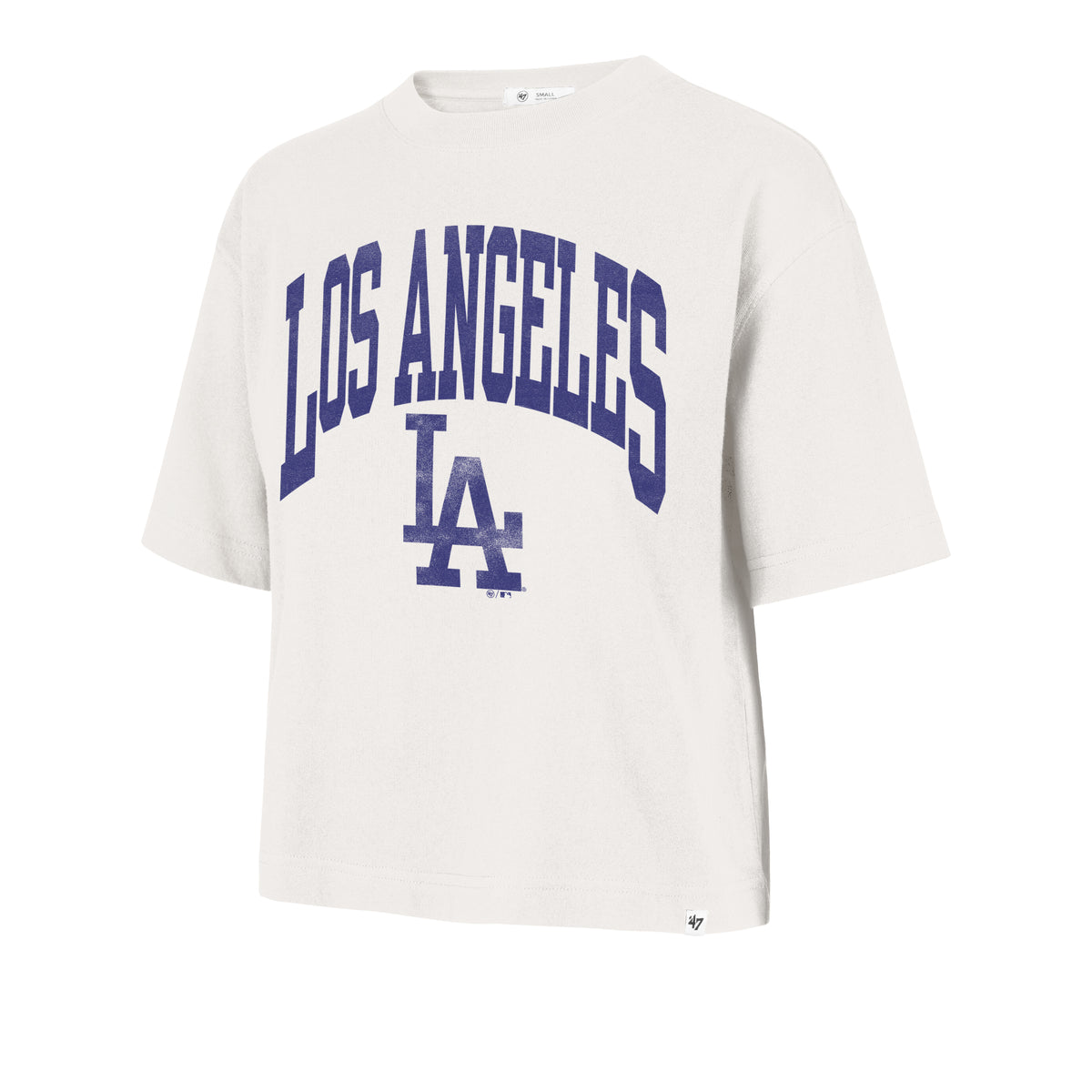 LOS ANGELES DODGERS SHALE '47 FOUNDATION CROP TEE WOMENS