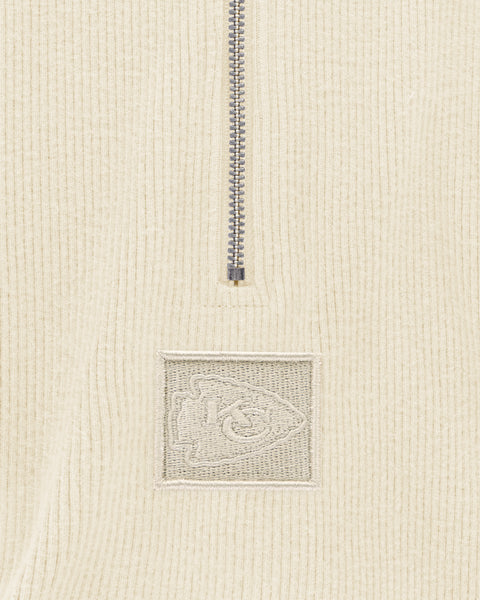 KANSAS CITY CHIEFS TRANQUILITY RIB '47 HALF ZIP WOMENS