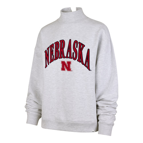 NEBRASKA CORNHUSKERS VANTAGE '47 MOCK NECK PULLOVER WOMENS