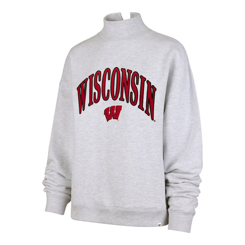 WISCONSIN BADGERS VANTAGE '47 MOCK NECK PULLOVER WOMENS
