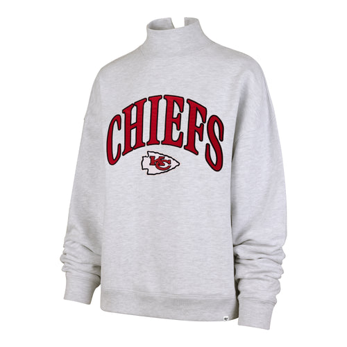 KANSAS CITY CHIEFS VANTAGE '47 MOCK NECK PULLOVER WOMENS