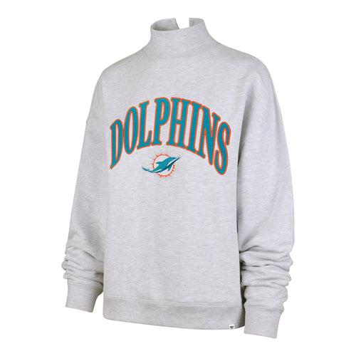 MIAMI DOLPHINS VANTAGE '47 MOCK NECK PULLOVER WOMENS