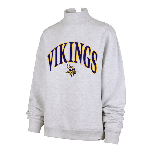 MINNESOTA VIKINGS VANTAGE '47 MOCK NECK PULLOVER WOMENS