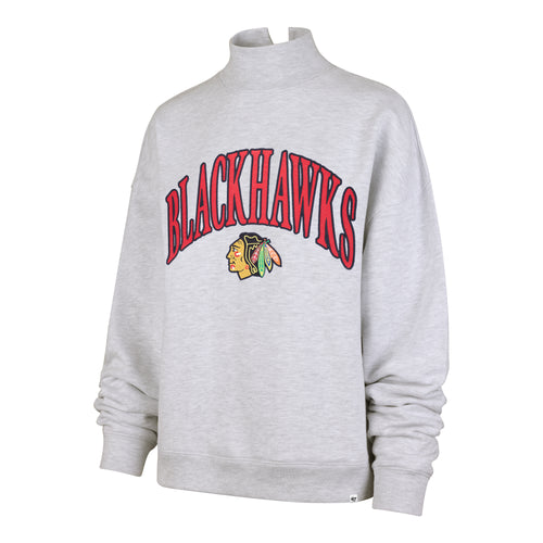 CHICAGO BLACKHAWKS VANTAGE '47 MOCK NECK PULLOVER WOMENS