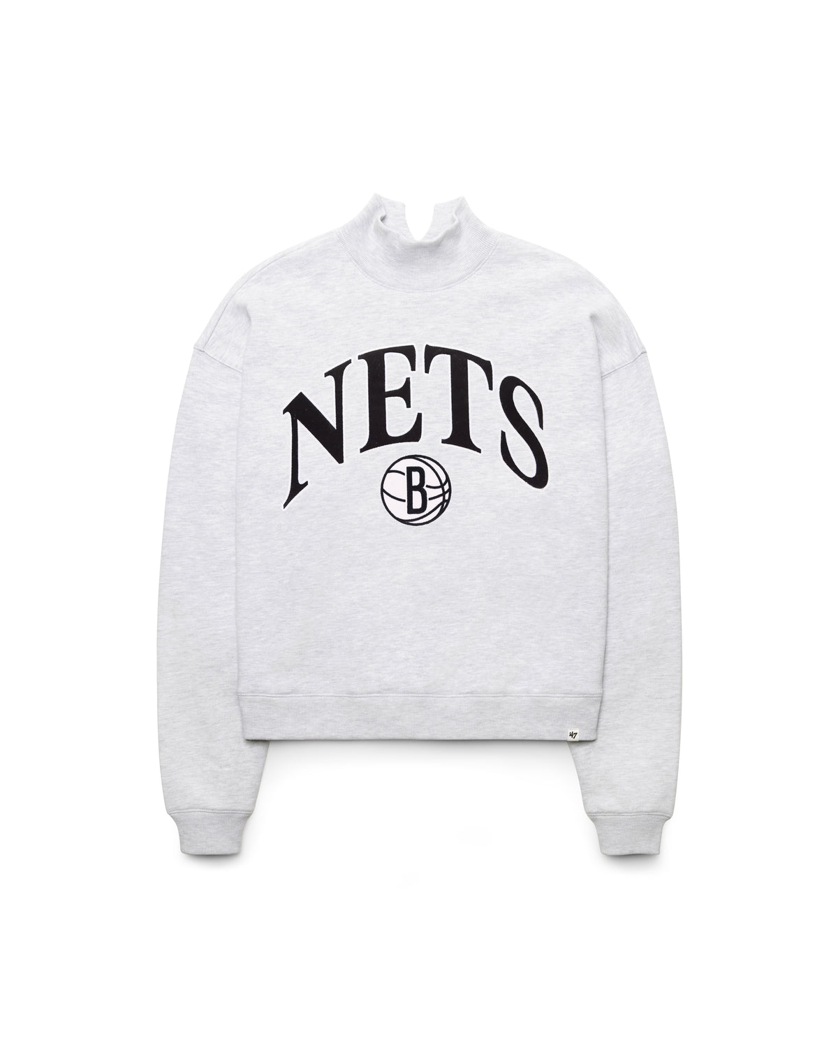 BROOKLYN NETS VANTAGE '47 WOMEN'S MOCK NECK PULLOVER