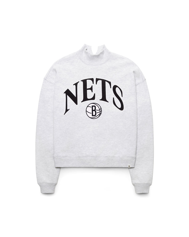 BROOKLYN NETS VANTAGE '47 WOMEN'S MOCK NECK PULLOVER