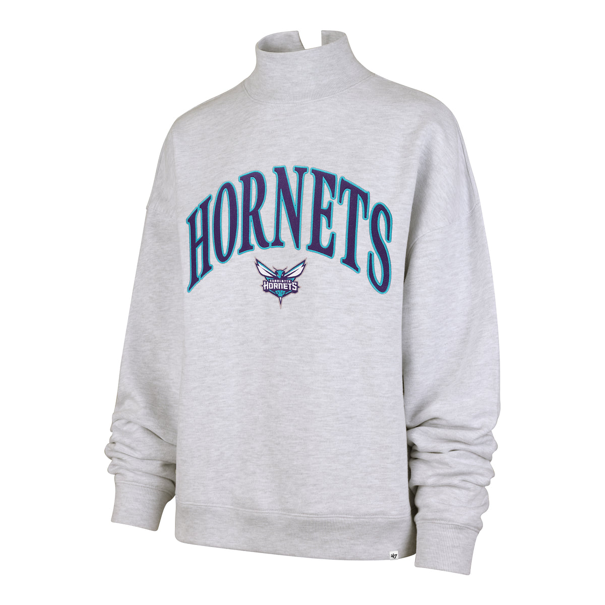 CHARLOTTE HORNETS VANTAGE '47 WOMEN'S MOCK NECK PULLOVER
