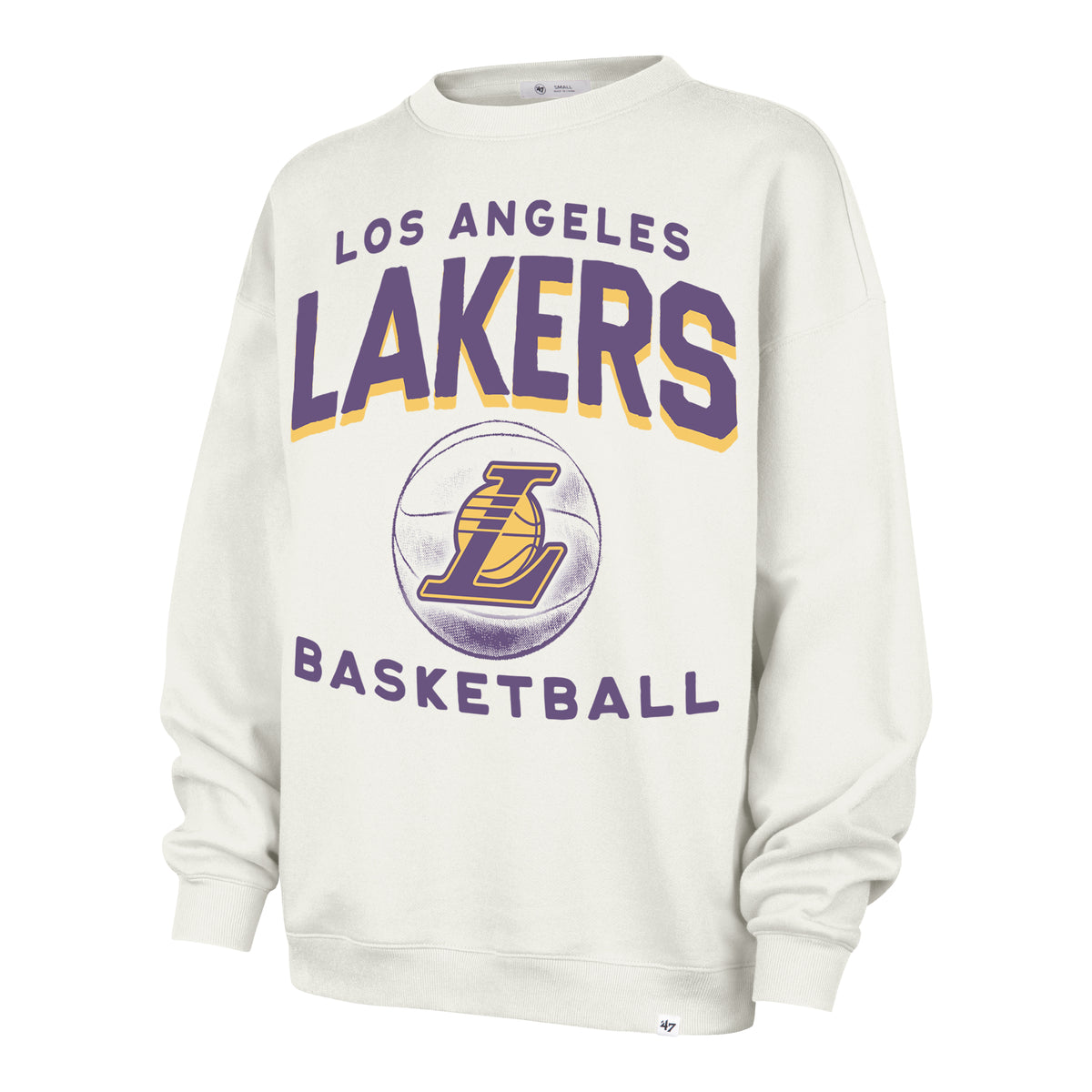 LOS ANGELES LAKERS ARCH CLOUD '47 OVERSIZED CREW WOMENS