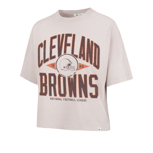 CLEVELAND BROWNS WINDTHROW '47 RAVINE CROP TEE WOMENS