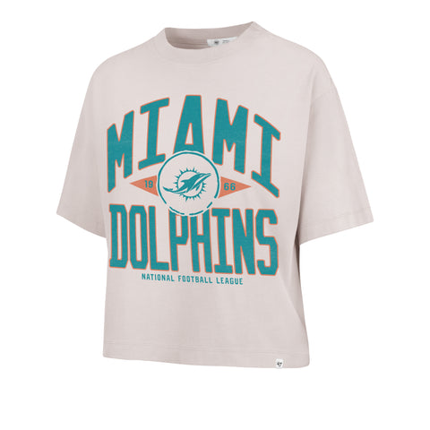MIAMI DOLPHINS WINDTHROW '47 RAVINE CROP TEE WOMENS