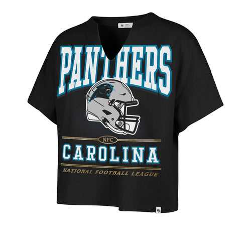 CAROLINA PANTHERS ELATION '47 OVERSIZED NOTCH NECK TEE WOMENS