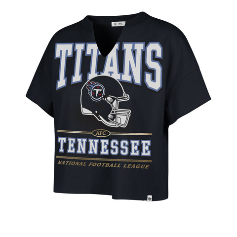 TENNESSEE TITANS ELATION '47 OVERSIZED NOTCH NECK TEE WOMENS