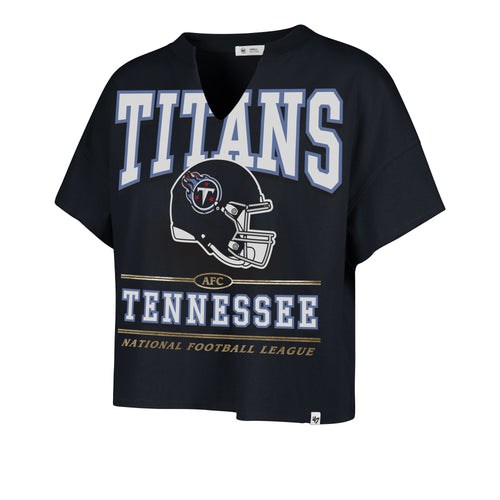 TENNESSEE TITANS ELATION '47 OVERSIZED NOTCH NECK TEE WOMENS