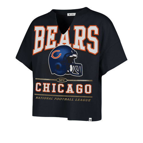 CHICAGO BEARS HISTORIC ELATION OVERSIZED '47 NOTCH NECK TEE WOMENS