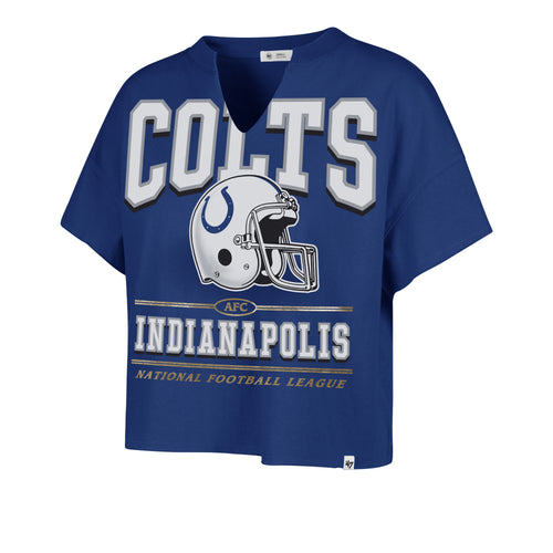 INDIANAPOLIS COLTS HISTORIC ELATION '47 OVERSIZED NOTCH NECK TEE WOMENS
