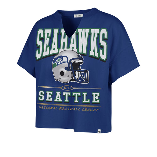 SEATTLE SEAHAWKS HISTORIC ELATION '47 OVERSIZED NOTCH NECK TEE WOMENS