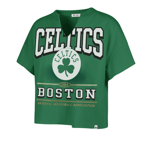 BOSTON CELTICS ELATION OVERSIZED '47 NOTCH NECK TEE WOMENS