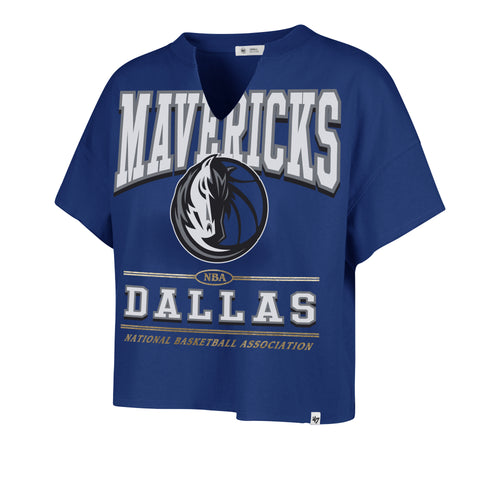 DALLAS MAVERICKS ELATION OVERSIZED '47 NOTCH NECK TEE WOMENS