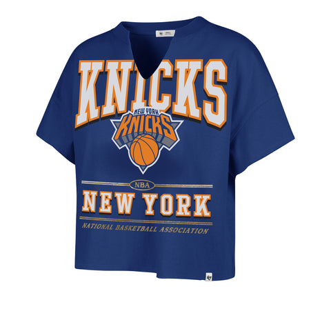NEW YORK KNICKS ELATION OVERSIZED '47 NOTCH NECK TEE WOMENS