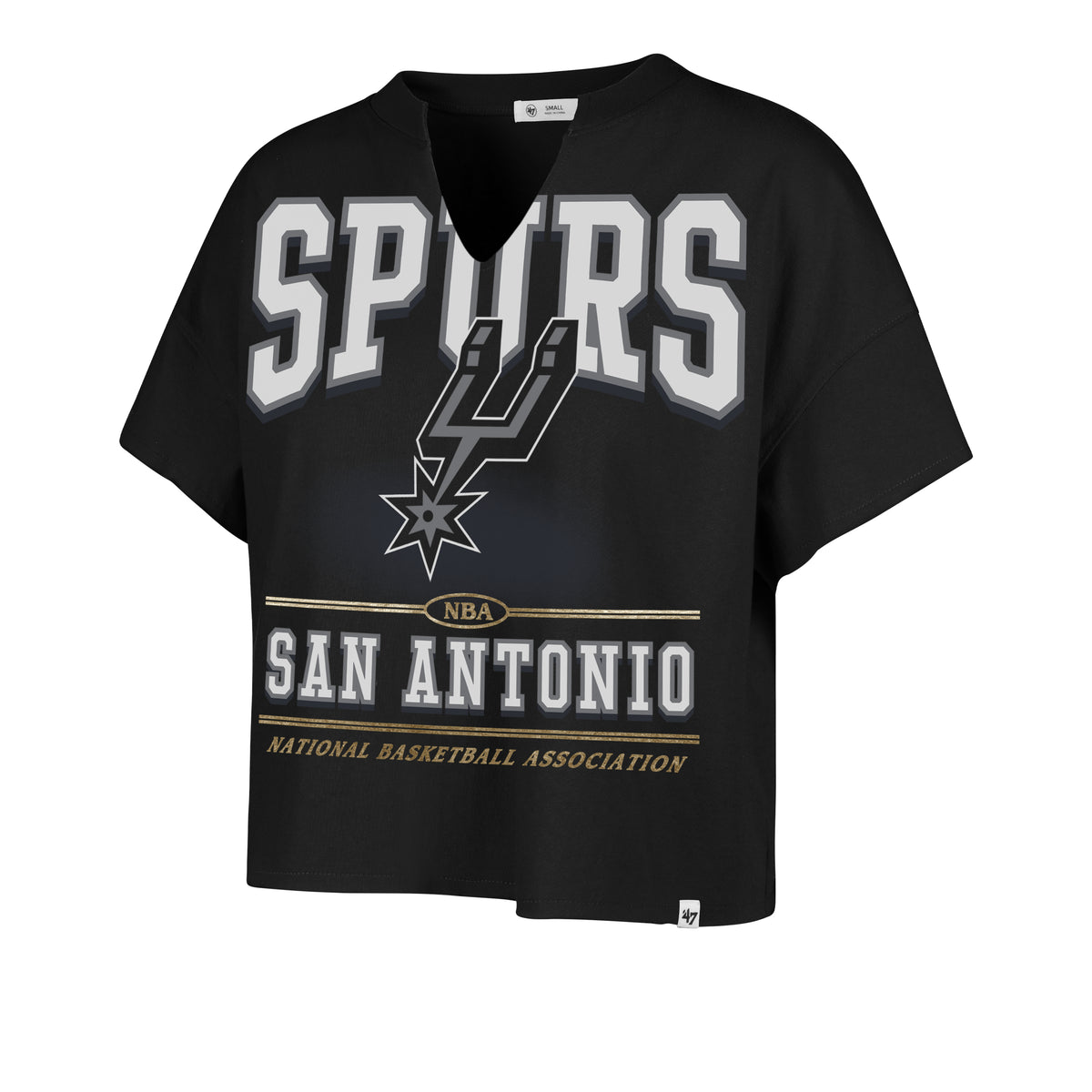 SAN ANTONIO SPURS ELATION OVERSIZD '47 NOTCH NECK TEE WOMENS