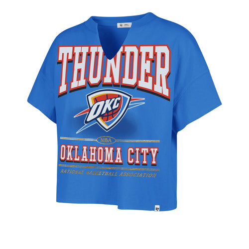 OKLAHOMA CITY THUNDER ELATION OVERSIZED '47 NOTCH NECK TEE WOMENS
