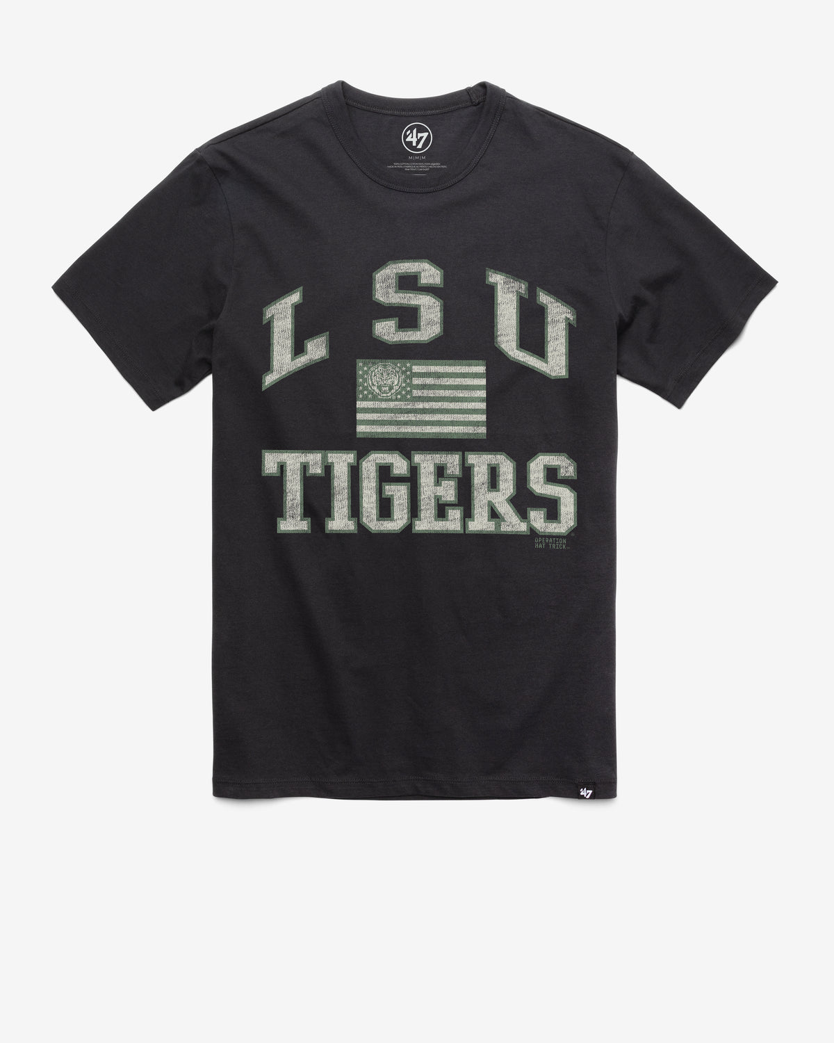LOUISIANA STATE TIGERS LSU OPERATION HAT TRICK OHT MAJOR '47 FRANKLIN TEE