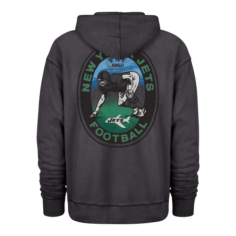 NEW YORK JETS HISTORIC BOOT PATH '47 RAVINE FLEECE HOOD