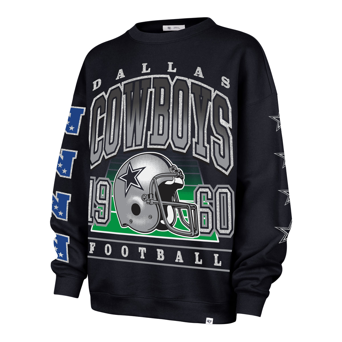 DALLAS COWBOYS GO BIG '47 OVERSIZED CREW WOMENS