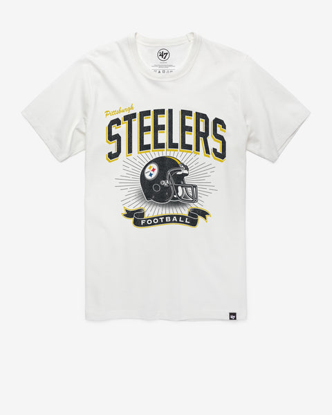 PITTSBURGH STEELERS HISTORIC PRIME '47 PLAY FRANKLIN TEE
