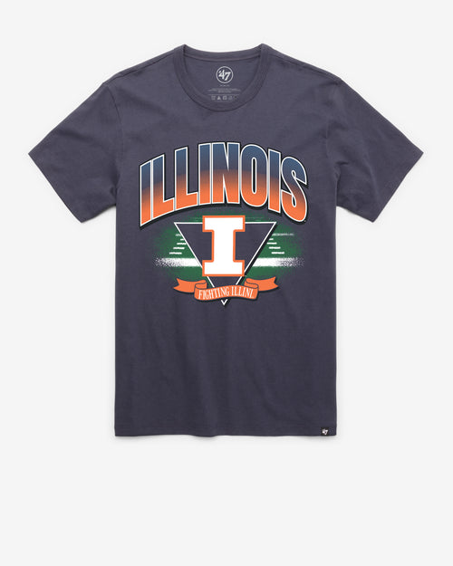 ILLINOIS FIGHTING ILLINI ARENA FADE '47 FRANKLIN TEE