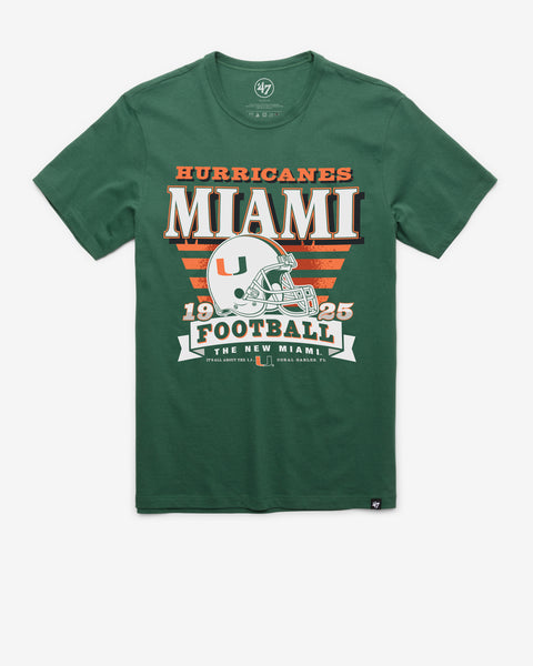 MIAMI HURRICANES STRIPE SPLASH '47 FRANKLIN TEE