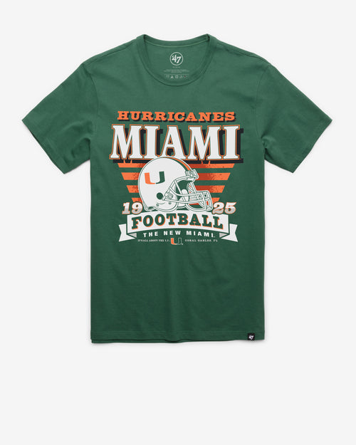MIAMI HURRICANES STRIPE SPLASH '47 FRANKLIN TEE