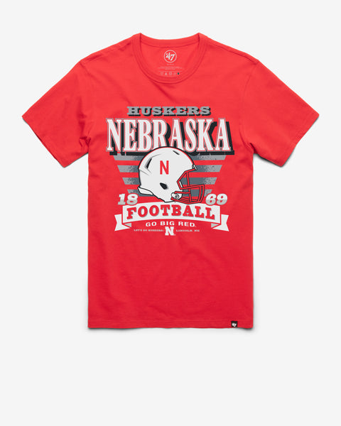NEBRASKA CORNHUSKERS STRIPE SPLASH '47 FRANKLIN TEE