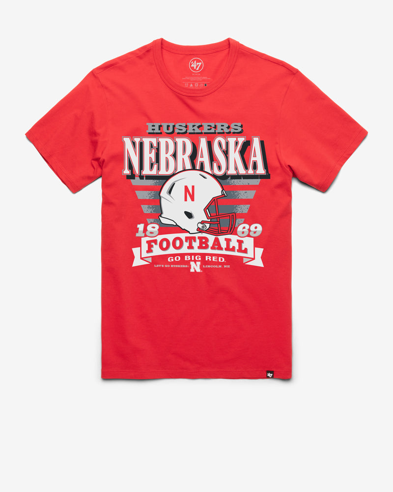 NEBRASKA CORNHUSKERS STRIPE SPLASH '47 FRANKLIN TEE