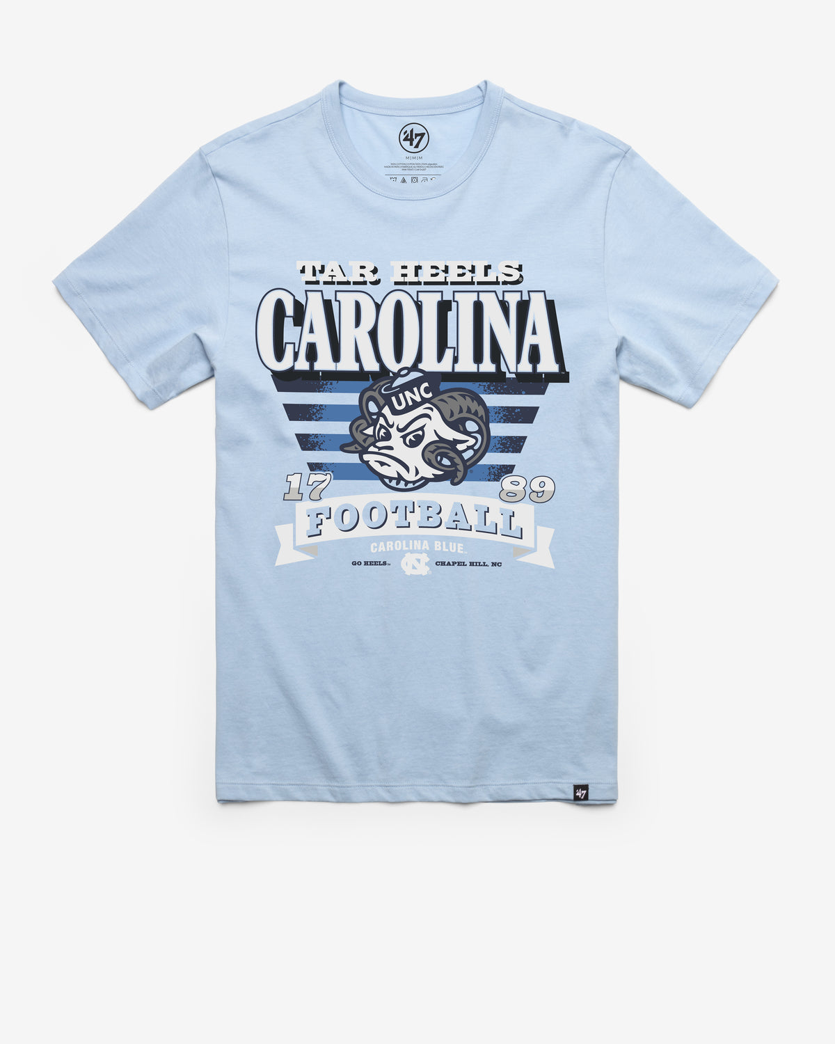 NORTH CAROLINA TAR HEELS UNC STRIPE SPLASH '47 FRANKLIN TEE
