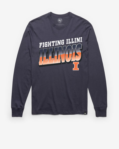 ILLINOIS FIGHTING ILLINI POLISHED '47 FRANKLIN LONG SLEEVE TEE