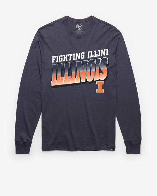 ILLINOIS FIGHTING ILLINI POLISHED '47 FRANKLIN LONG SLEEVE TEE