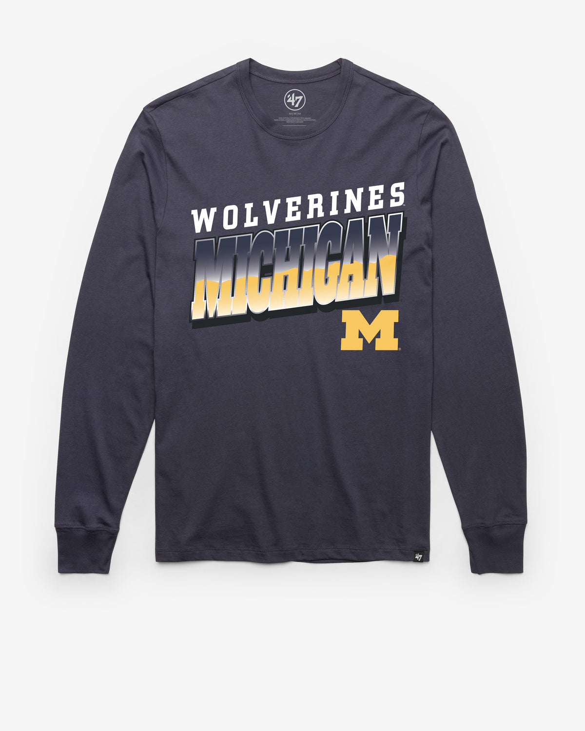 MICHIGAN WOLVERINES POLISHED '47 FRANKLIN LONG SLEEVE TEE