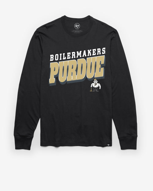 PURDUE BOILERMAKERS VINTAGE POLISHED '47 FRANKLIN LONG SLEEVE TEE