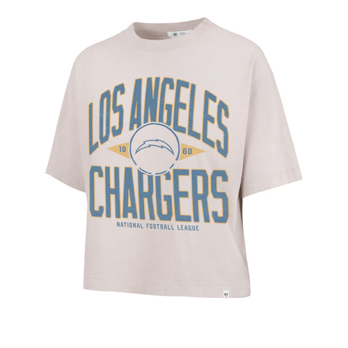 LOS ANGELES CHARGERS WINDTHROW '47 RAVINE CROP TEE WOMENS