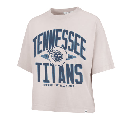 TENNESSEE TITANS WINDTHROW '47 RAVINE CROP TEE WOMENS