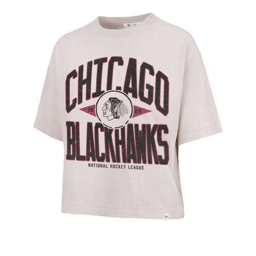 CHICAGO BLACKHAWKS WINDTHROW '47 RAVINE CROP TEE WOMENS
