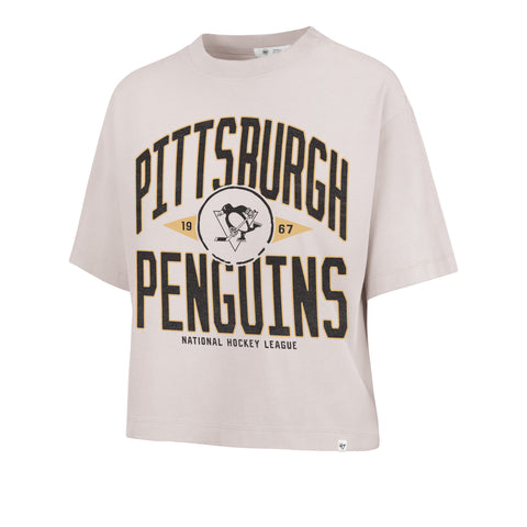 PITTSBURGH PENGUINS WINDTHROW '47 RAVINE CROP TEE WOMENS