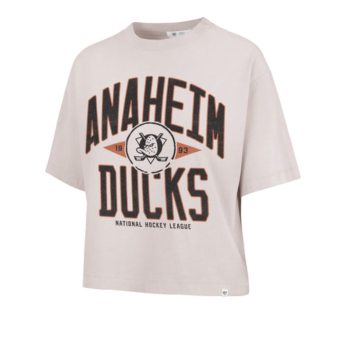 ANAHEIM DUCKS WINDTHROW '47 RAVINE CROP TEE WOMENS